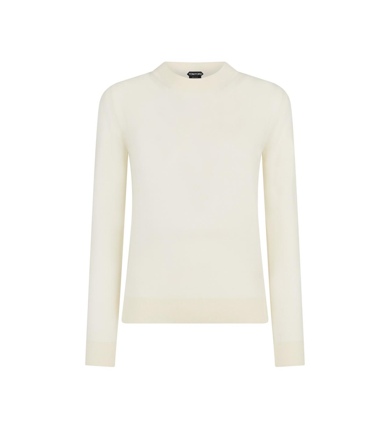 MERINO WOOL KNIT CREWNECK TOP image number 0