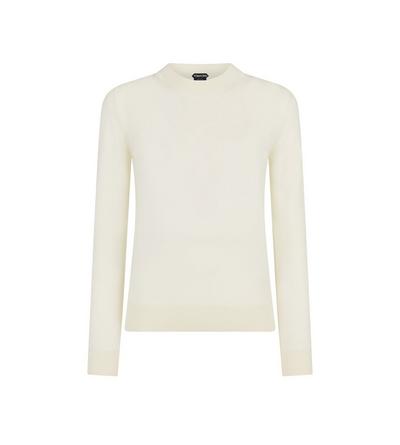 MERINO WOOL KNIT CREWNECK TOP