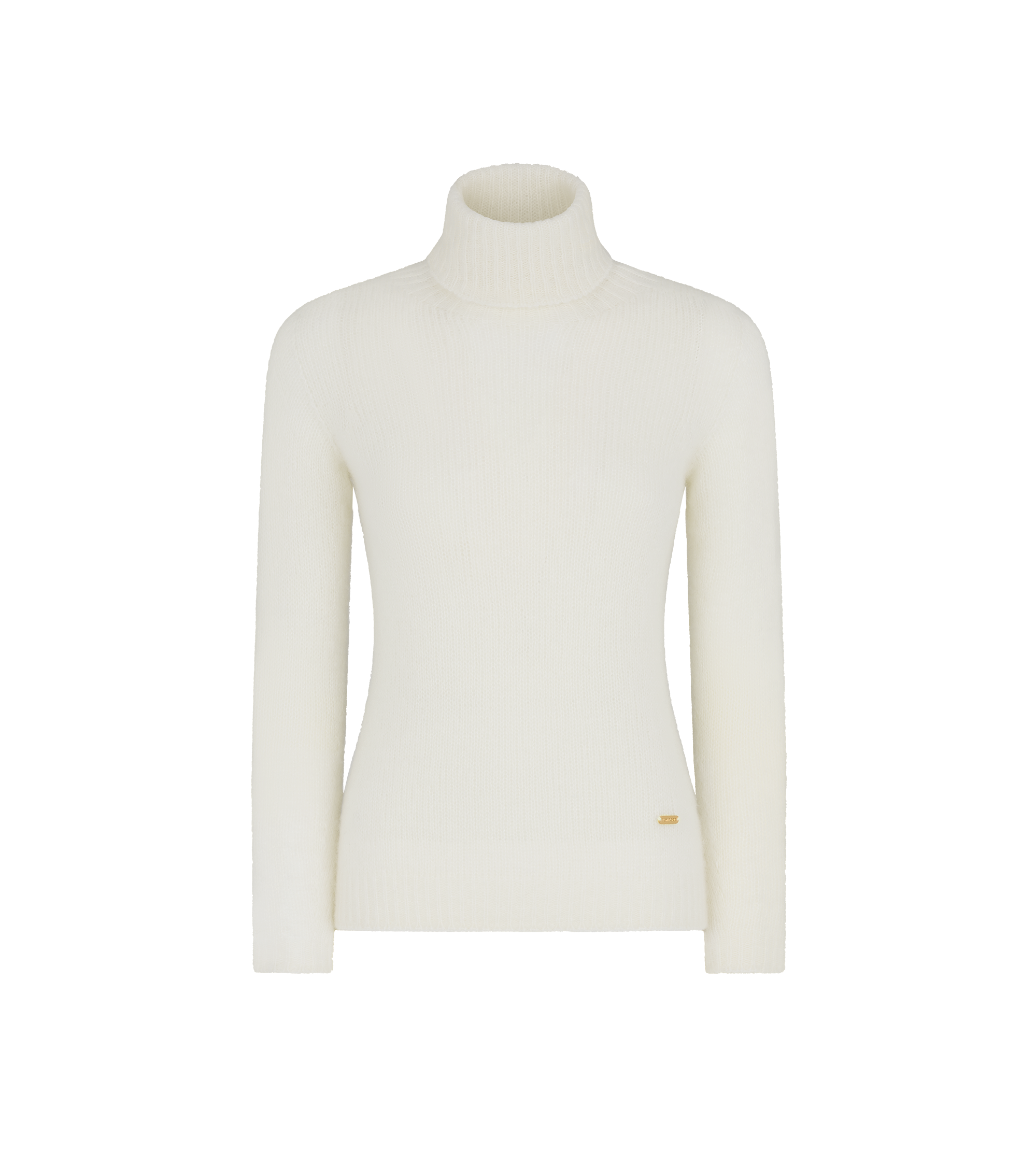 SEAMLESS CASHMERE SILK KNIT TURTLENECK TOP