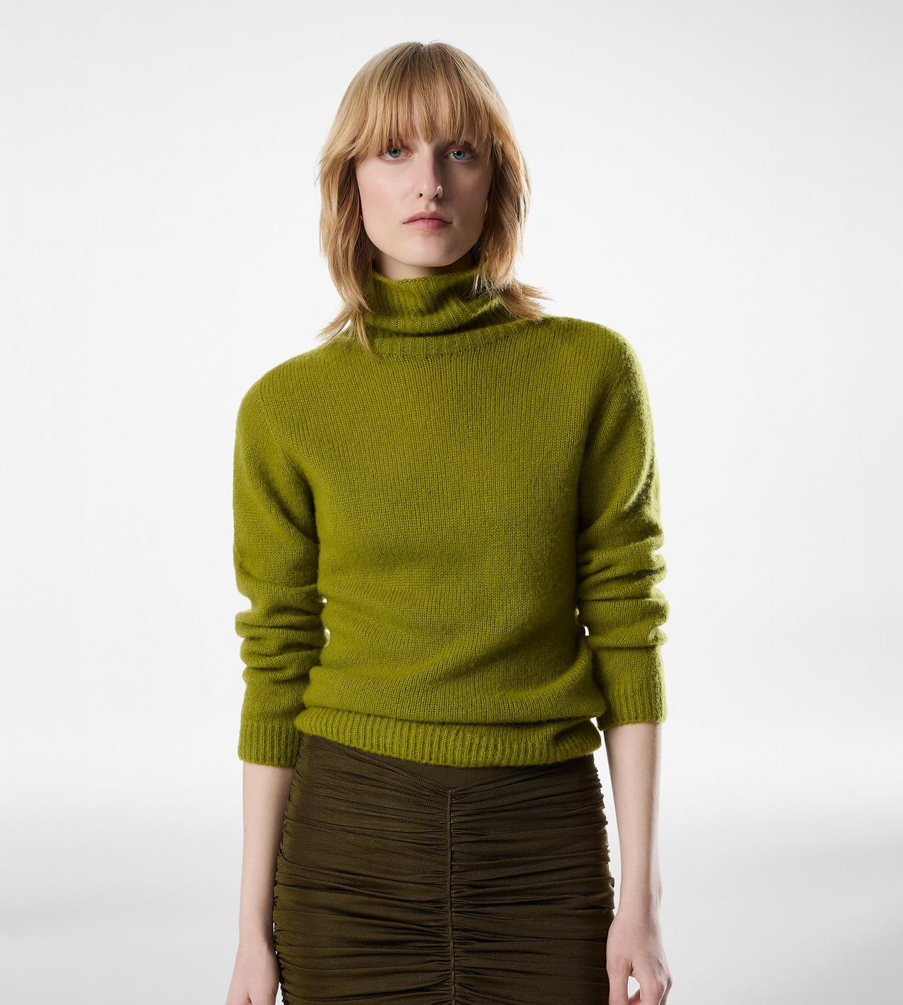 TURTLENECK KNIT WITH TOM FORD METAL PLAQUE image number 1