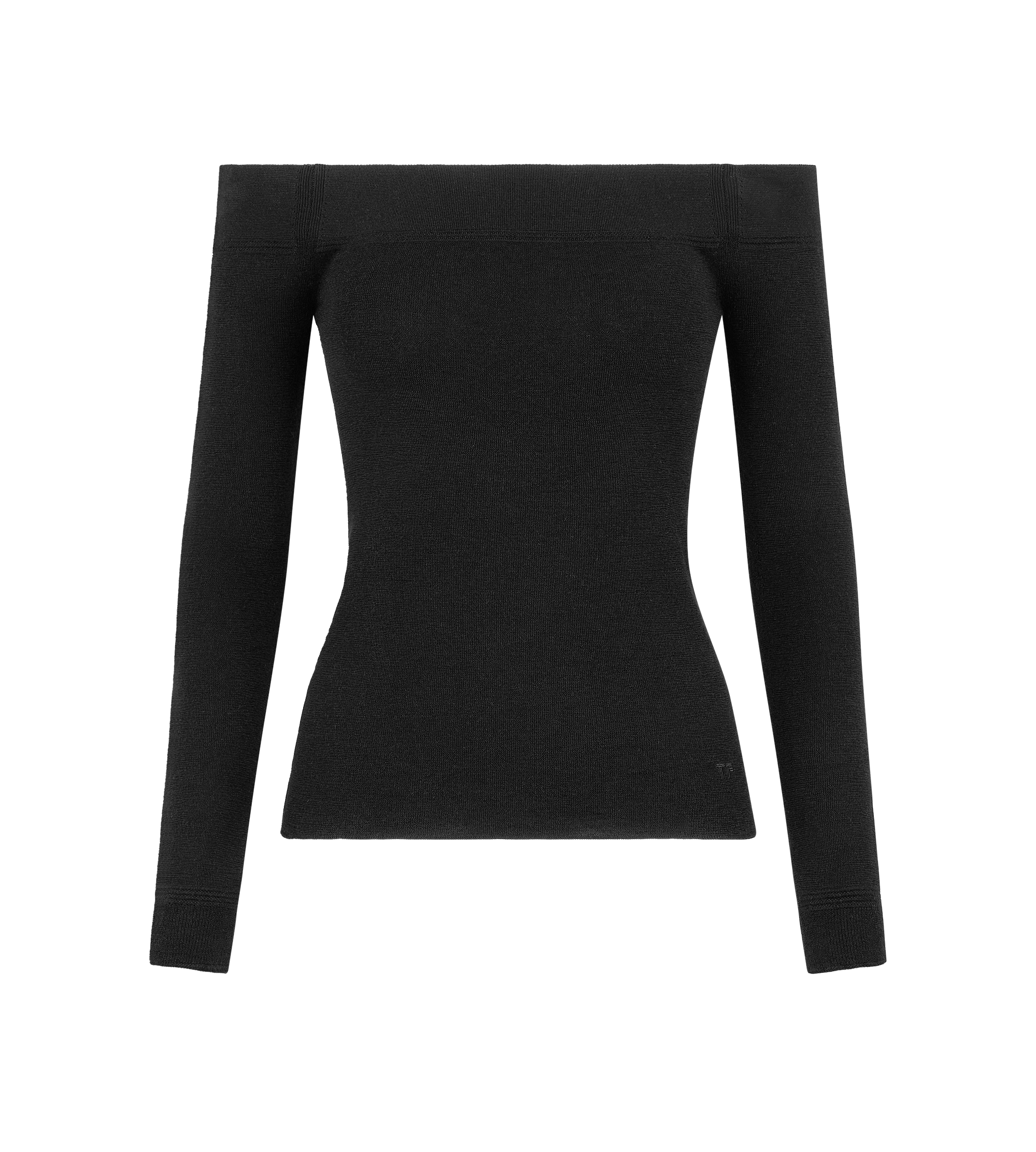 LONG SLEEVE OFF THE SHOULDER KNIT TOP