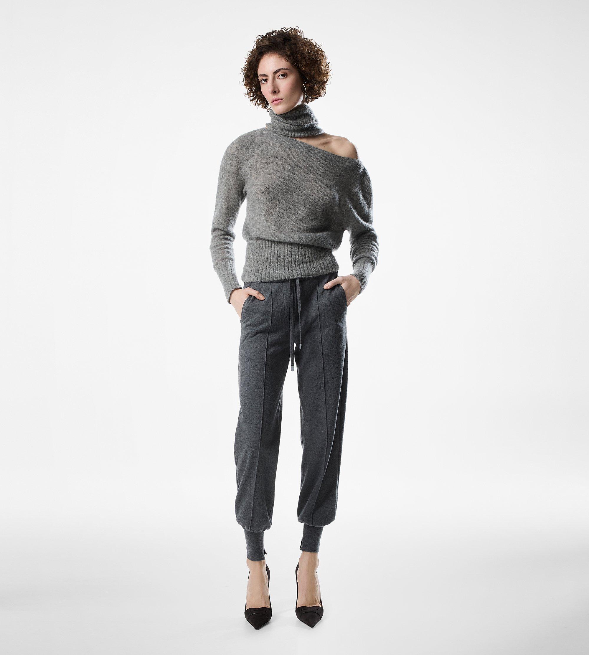 LONG SLEEVE BOAT NECK KNIT WITH TOM FORD METAL PLAQUE