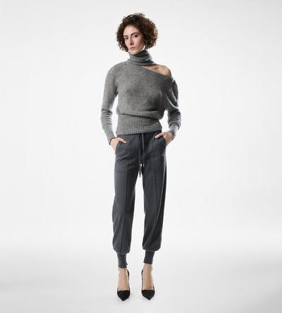 LONG SLEEVE BOAT NECK KNIT WITH TOM FORD METAL PLAQUE image number 2