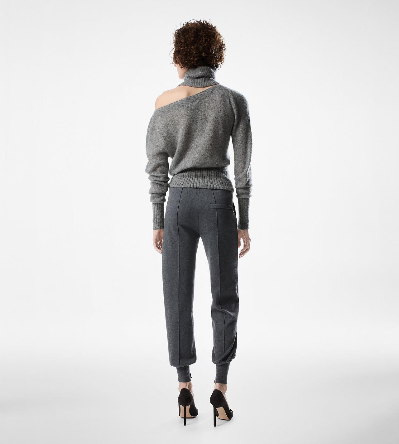 LONG SLEEVE BOAT NECK KNIT WITH TOM FORD METAL PLAQUE image number 3