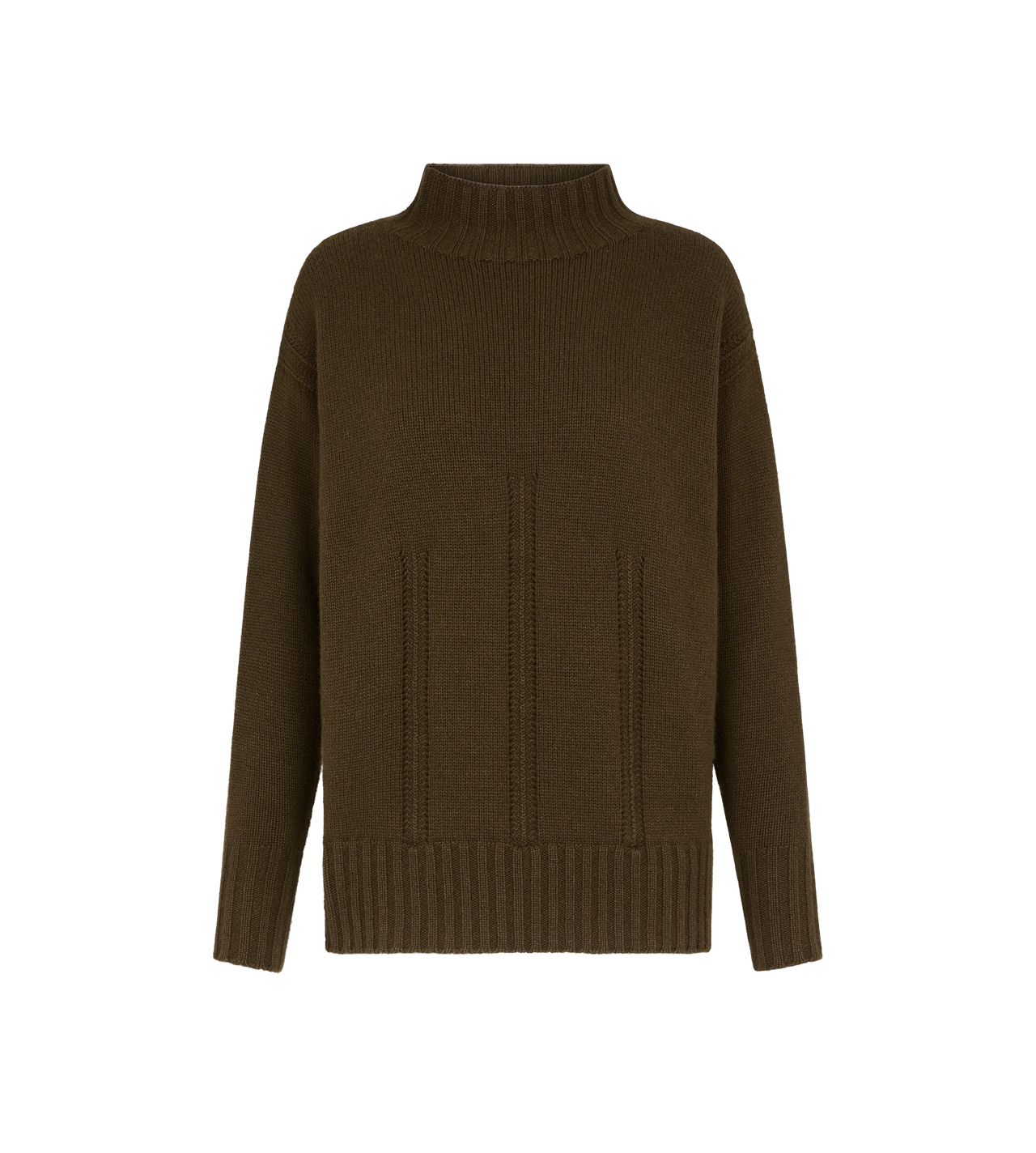 LONG SLEEVE MOCK NECK KNIT image number 0