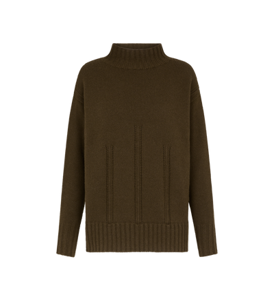 LONG SLEEVE MOCK NECK KNIT image number 0
