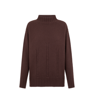 LONG SLEEVE MOCK NECK KNIT