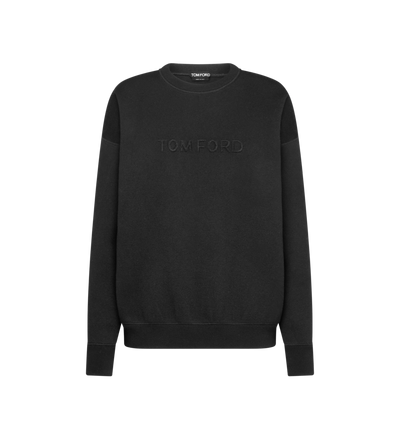TOM FORD WOOL BLEND BLACK LONG SLEEVE CREWNECK KNIT