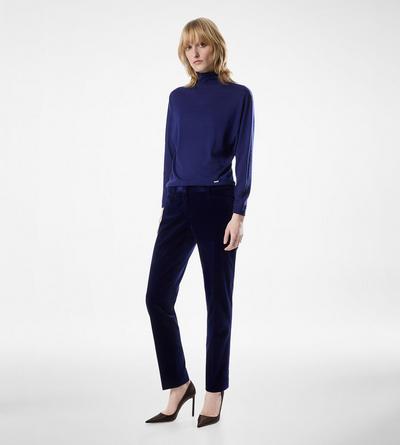 LONG SLEEVE TURTLENECK KNIT WITH TOM FORD METAL PLAQUE image number 2