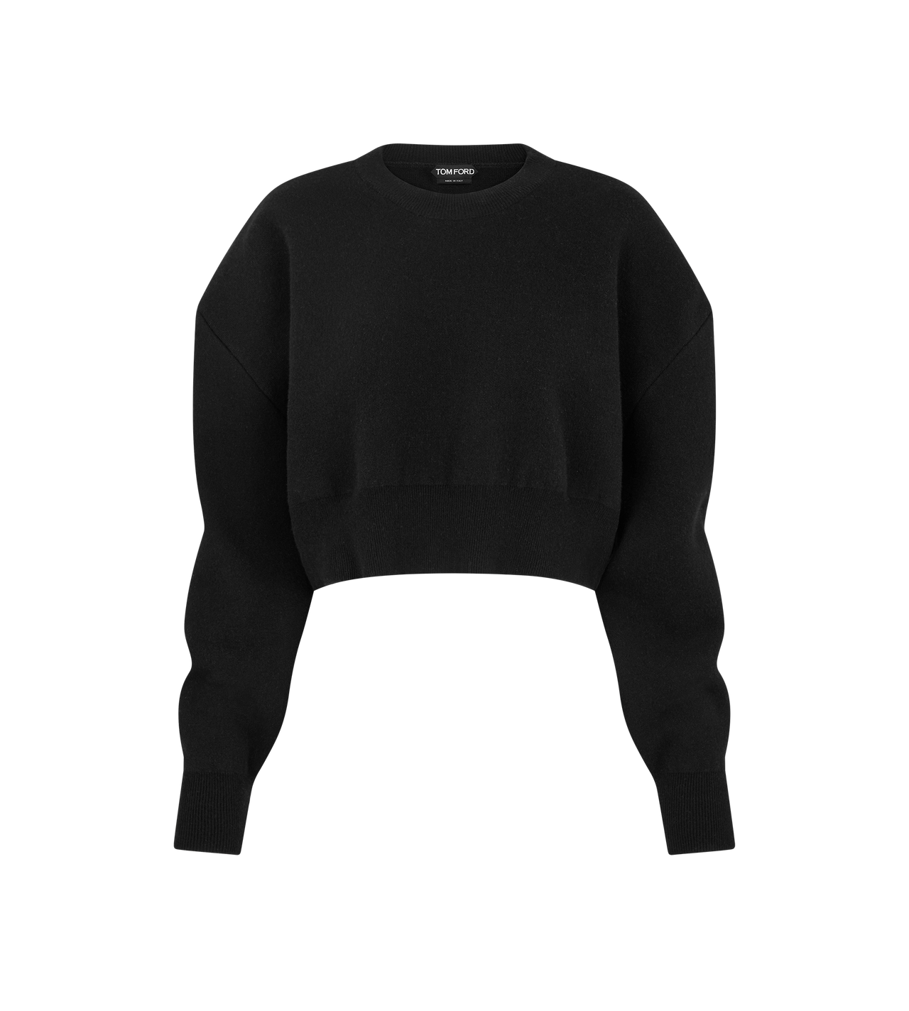 SCULPTURAL DOUBLE FACE WOOL CASHMERE SWEATSHIRT image number 0