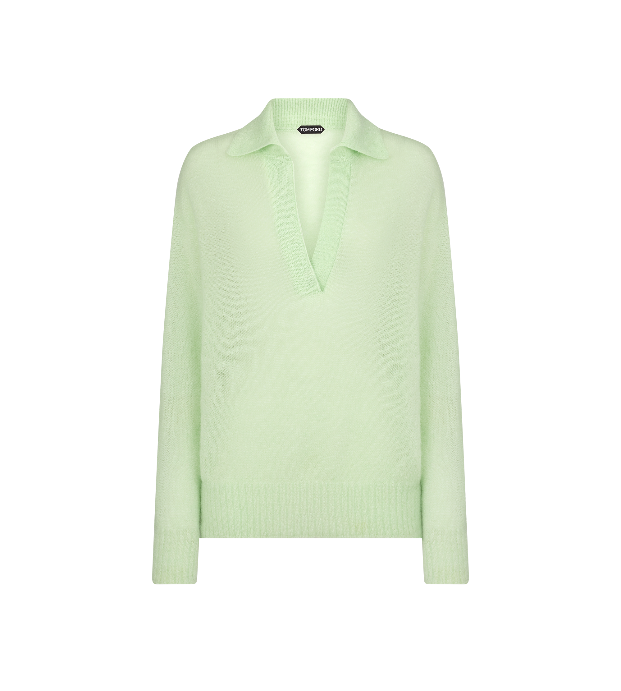 ULTRASOFT CASHMERE SILK OVERSIZED OPEN POLO COLLAR KNIT