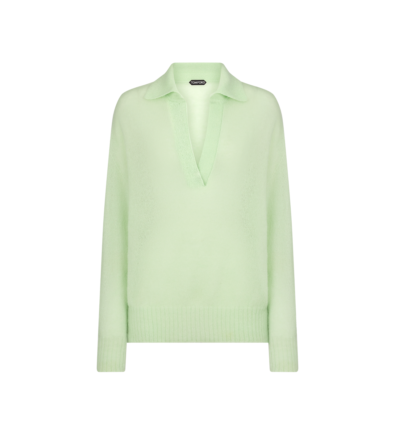 ULTRASOFT CASHMERE SILK OVERSIZED OPEN POLO COLLAR KNIT image number 0