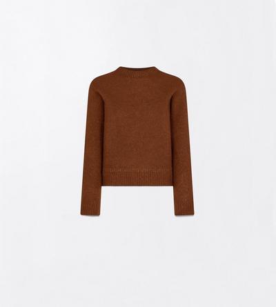 TOM FORD CASHMERE SILK BLEND HAZELNUT SEAMLESS ULTRASOFT CASHMERE SILK CLASSIC CREWNECK