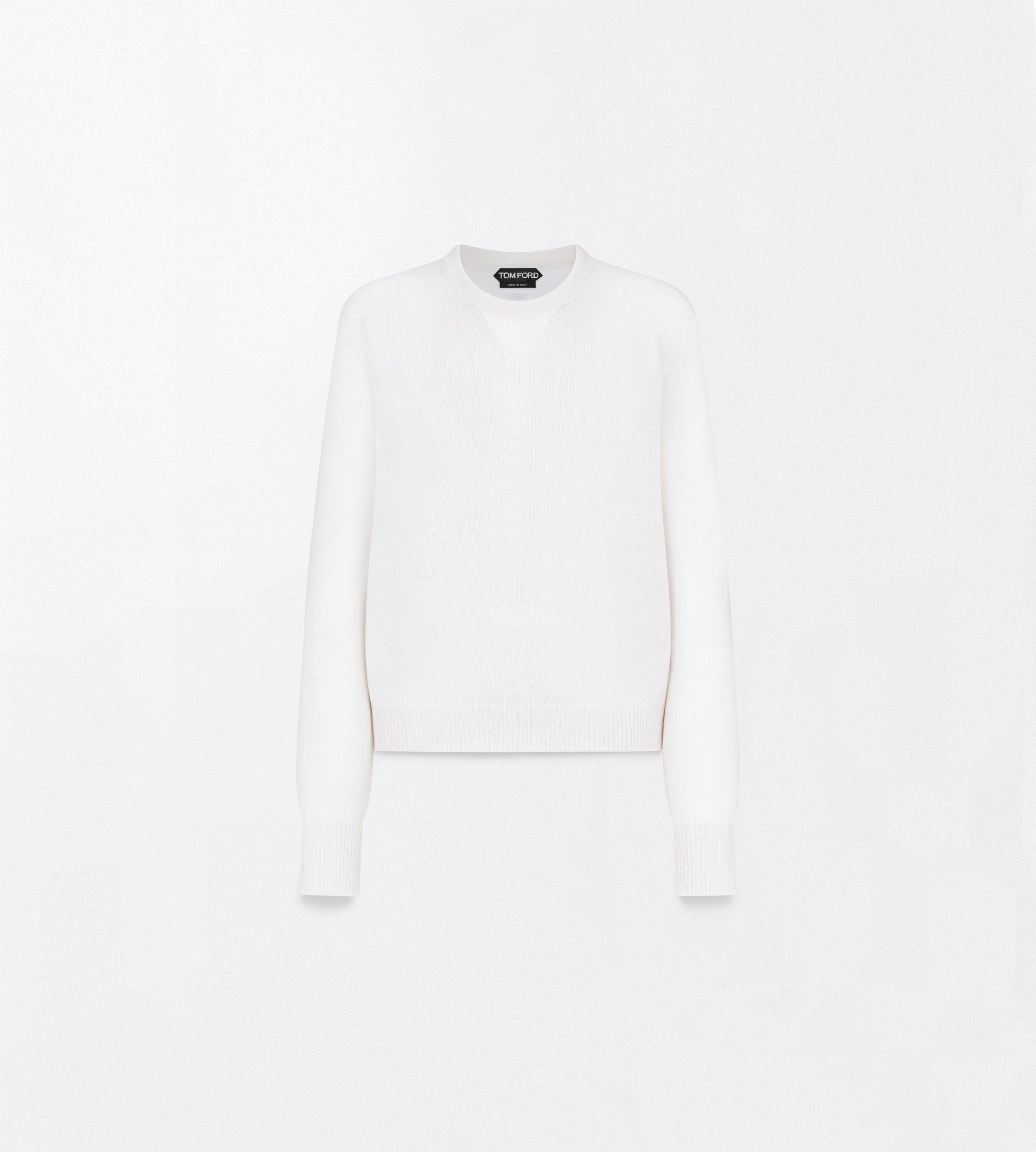 TRICOT ASYM&Eacute;TRIQUE &Agrave; COL ROND SANS COUTURES EN CACHEMIRE