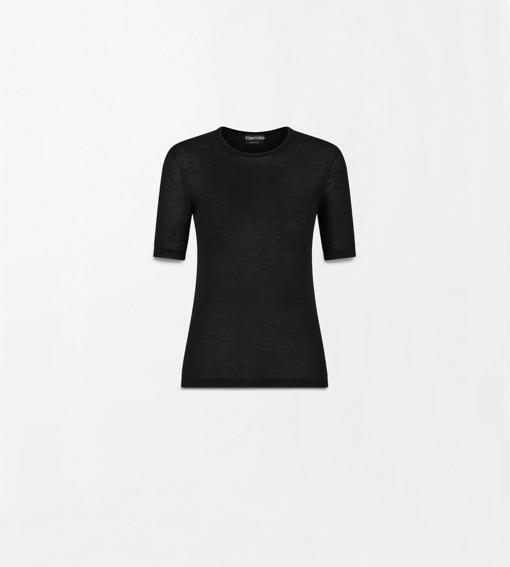 SEAMLESS FEATHERWEIGHT CASHMERE CREWNECK T-SHIRT
