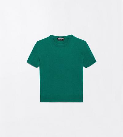 TOM FORD CASHMERE FORMAL GARDEN VINTAGE WASHED CASHMERE SHRUNKEN CREWNECK T-SHIRT
