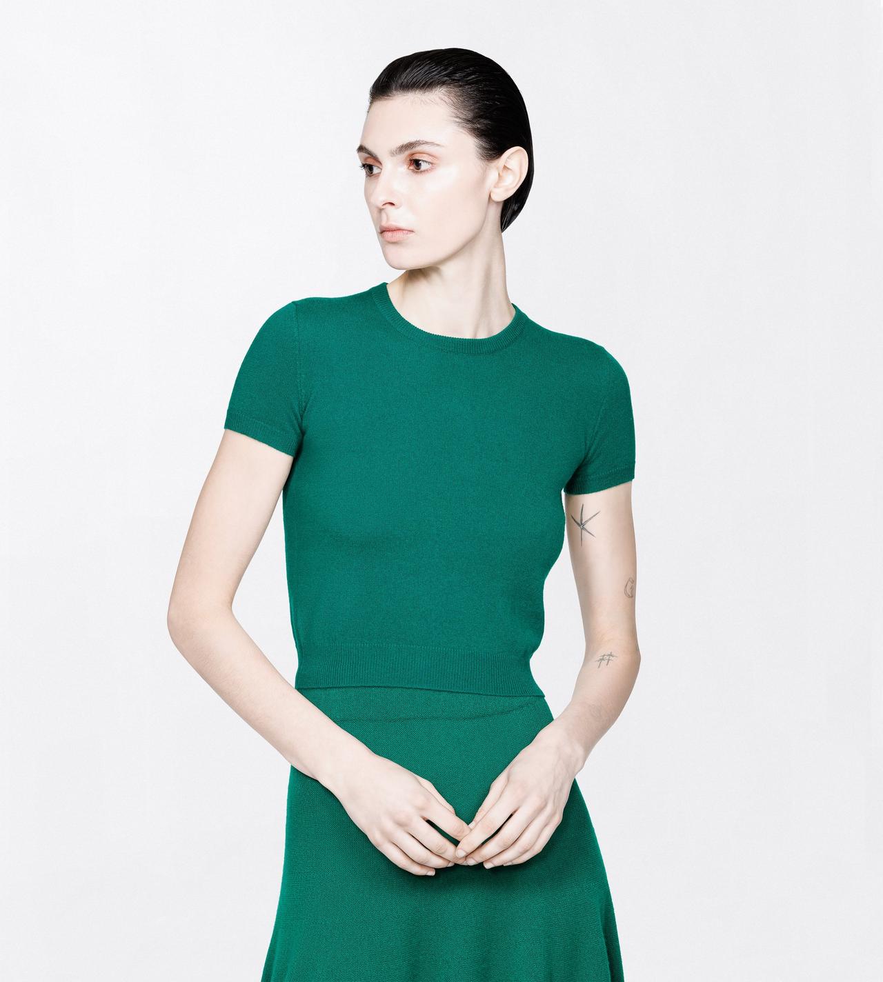 TOM FORD CASHMERE FORMAL GARDEN VINTAGE WASHED CASHMERE SHRUNKEN CREWNECK T-SHIRT