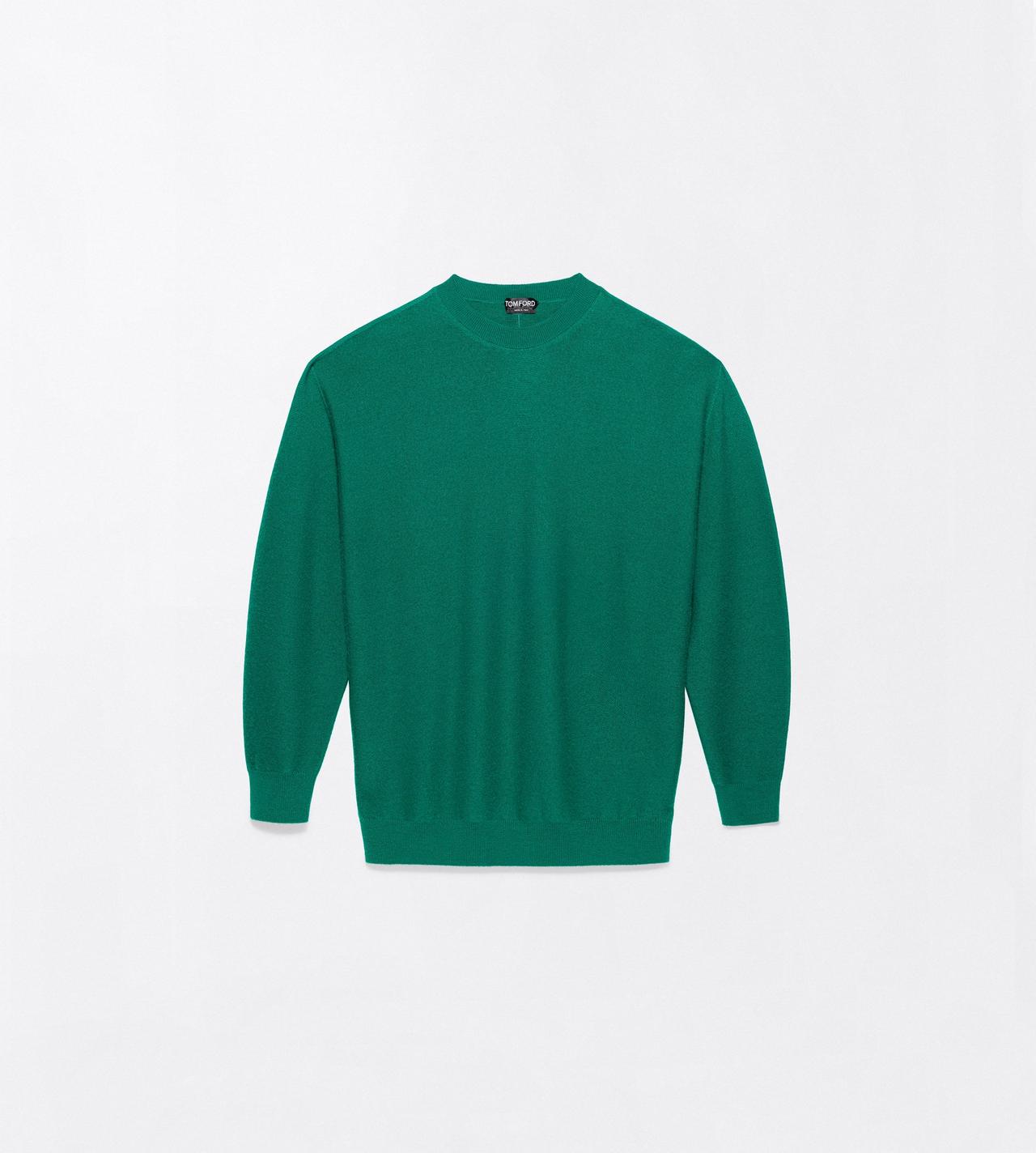 TOM FORD CASHMERE FORMAL GARDEN CASHMERE RELAXED FIT SCOOP NECK KNIT