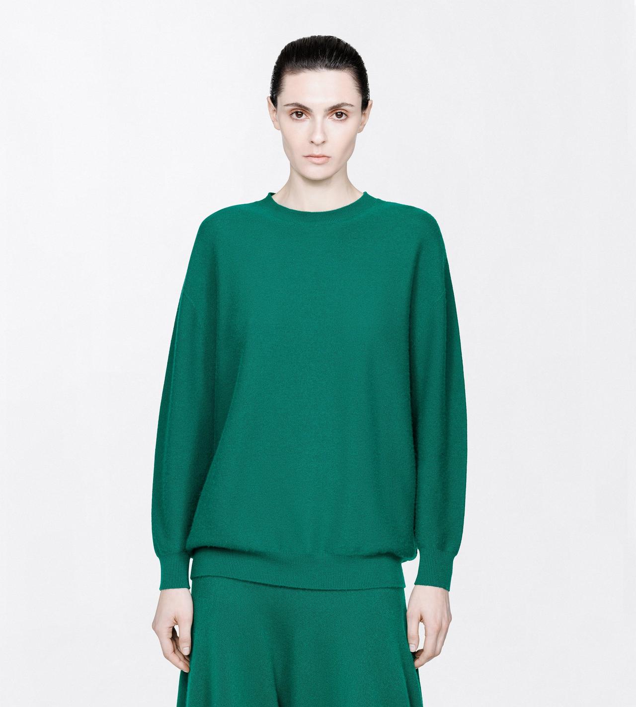 TOM FORD CASHMERE FORMAL GARDEN CASHMERE RELAXED FIT SCOOP NECK KNIT