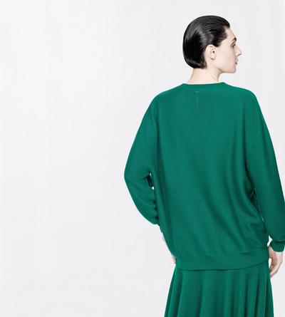TOM FORD CASHMERE FORMAL GARDEN CASHMERE RELAXED FIT SCOOP NECK KNIT