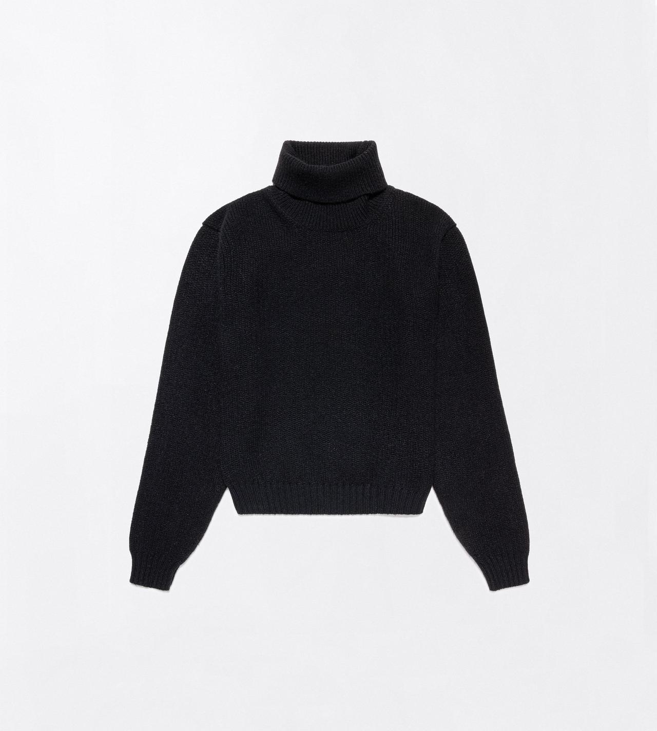 TOM FORD WOOL BLEND BLACK WOOL CASHMERE MOHAIR BLEND TURTLENECK KNIT