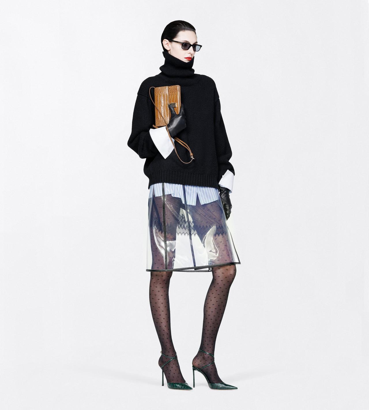 TOM FORD WOOL BLEND BLACK WOOL CASHMERE MOHAIR BLEND TURTLENECK KNIT