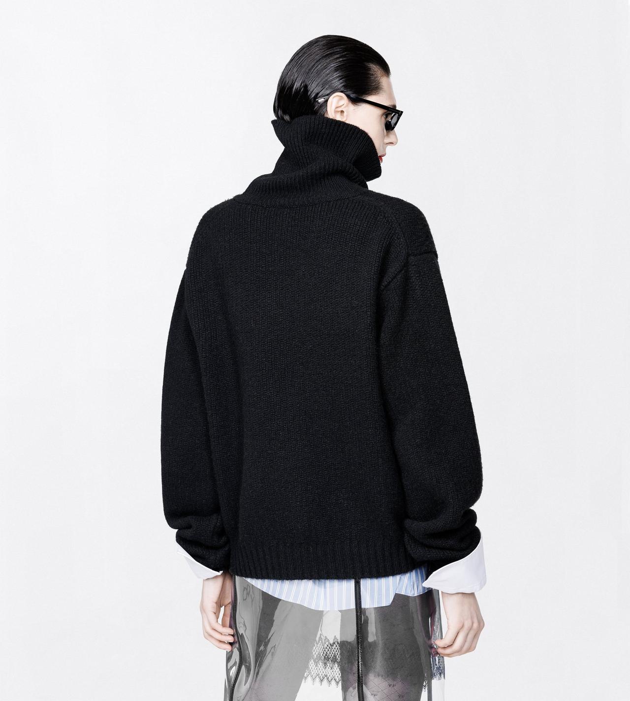 TOM FORD WOOL BLEND BLACK WOOL CASHMERE MOHAIR BLEND TURTLENECK KNIT