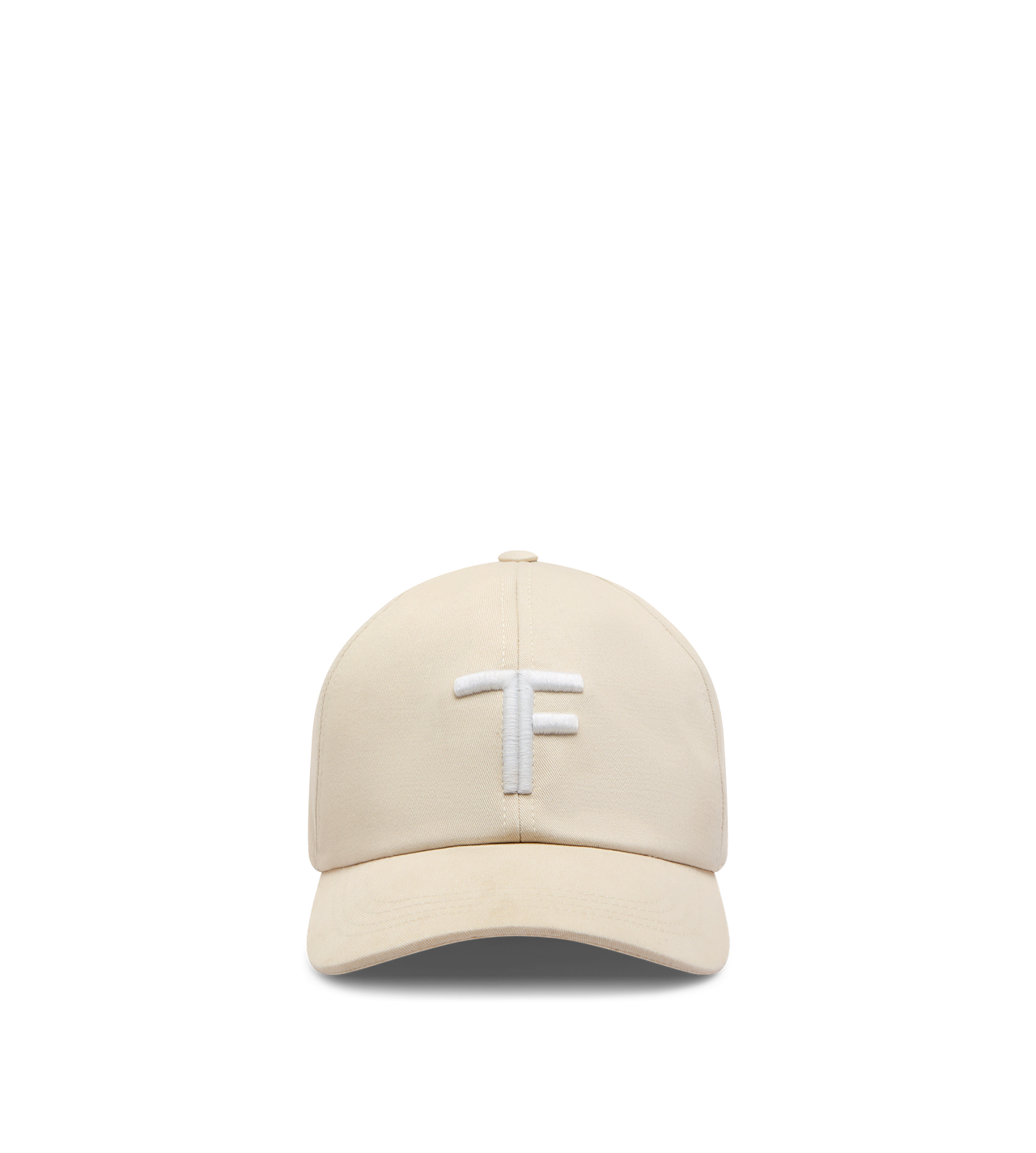 TOM FORD COTTON CREAM BRUSHED COTTON CAP
