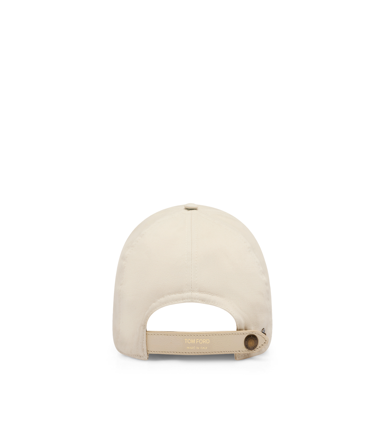 TOM FORD COTTON CREAM BRUSHED COTTON CAP
