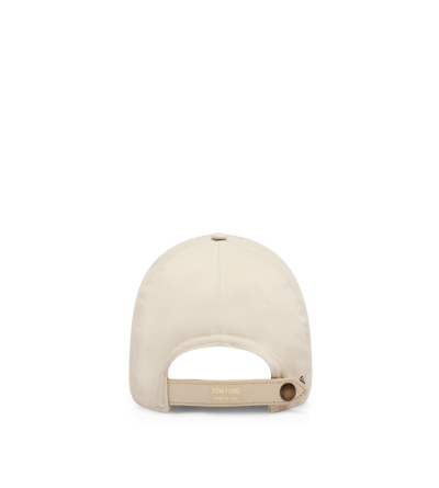 TOM FORD COTTON CREAM BRUSHED COTTON CAP