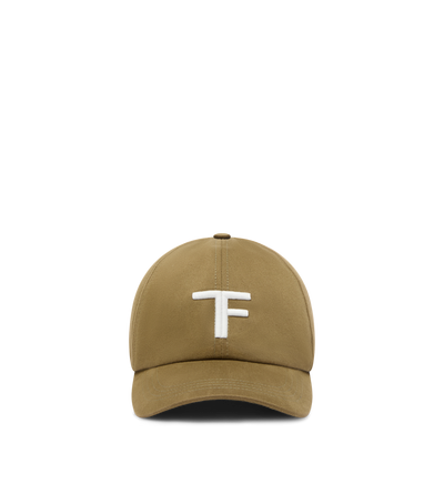 TOM FORD COTTON KHAKI + OFF WHITE CANVAS CAP&nbsp;