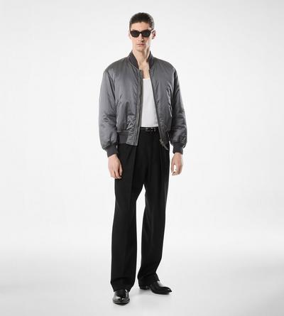 SILK SATIN BOMBER image number 4