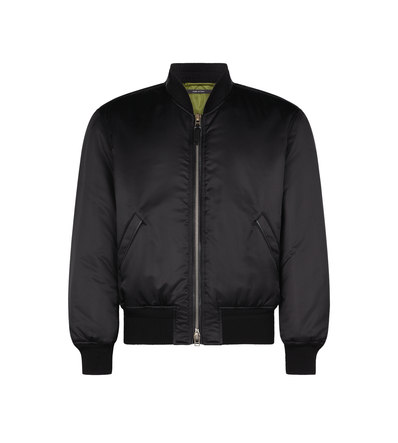 SILK SATIN BOMBER image number 0