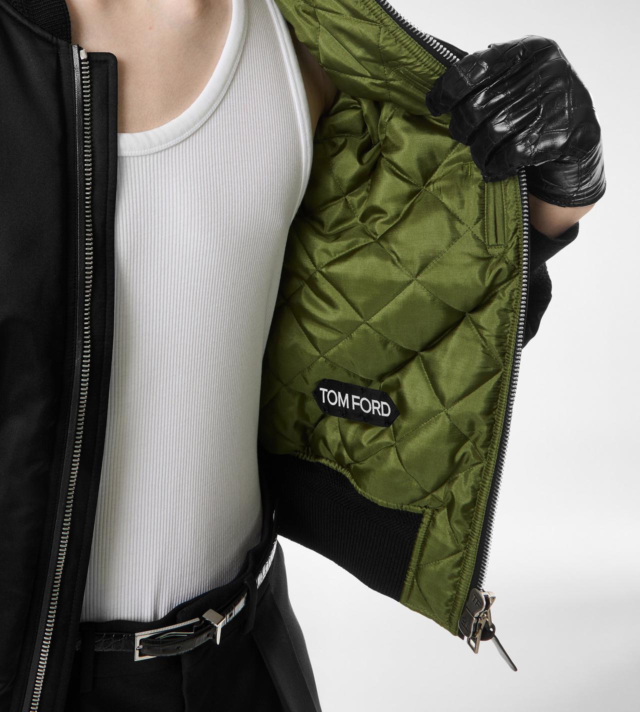 SILK SATIN BOMBER image number 1