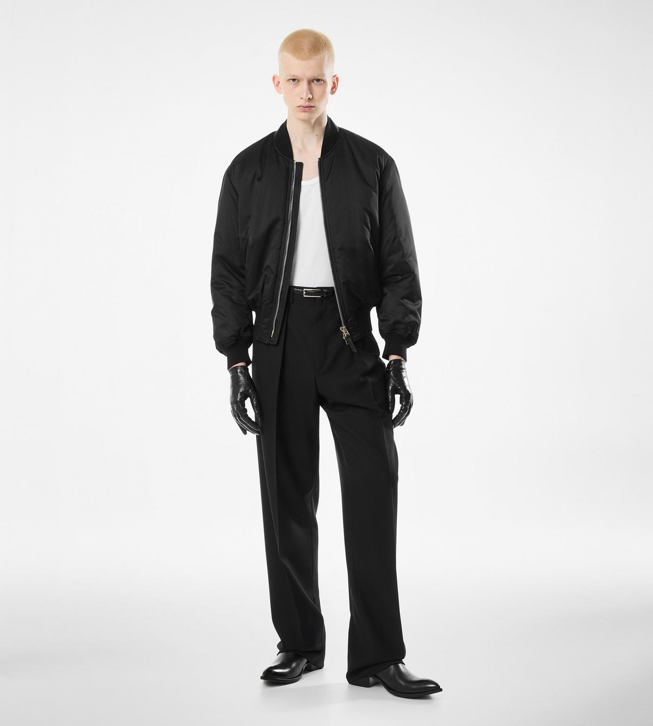 SILK SATIN BOMBER image number 4