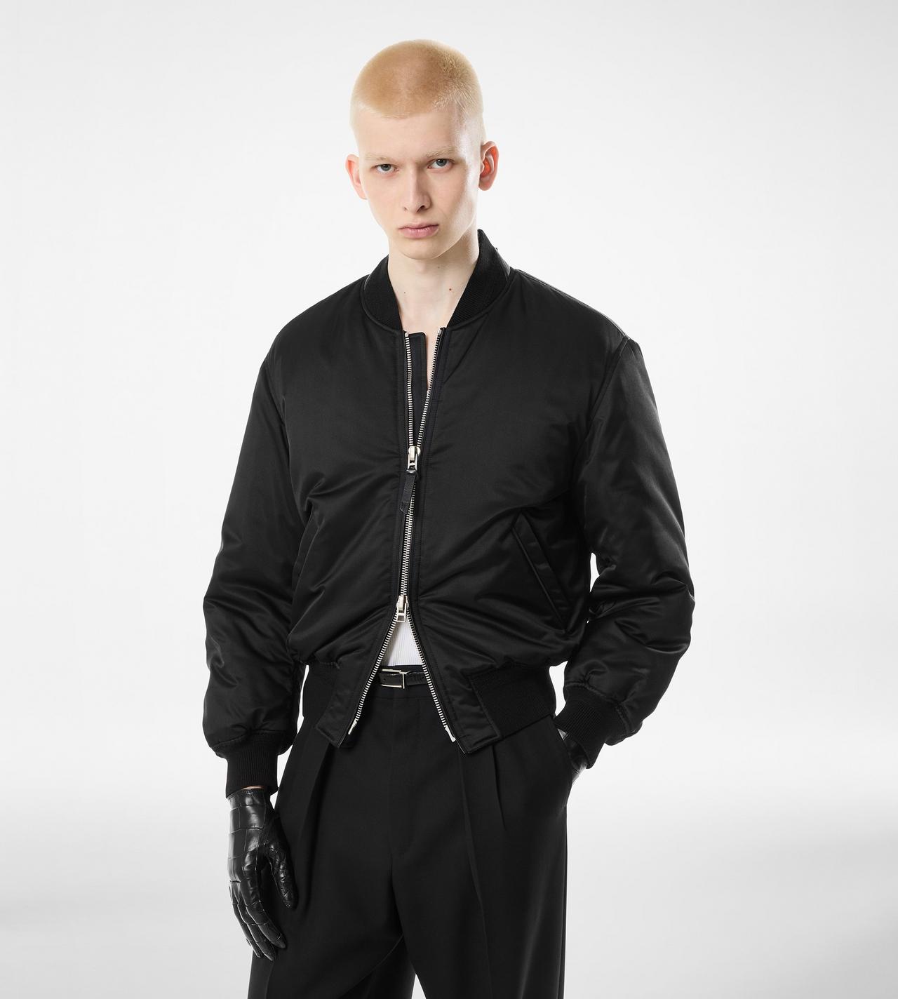 SILK SATIN BOMBER image number 2