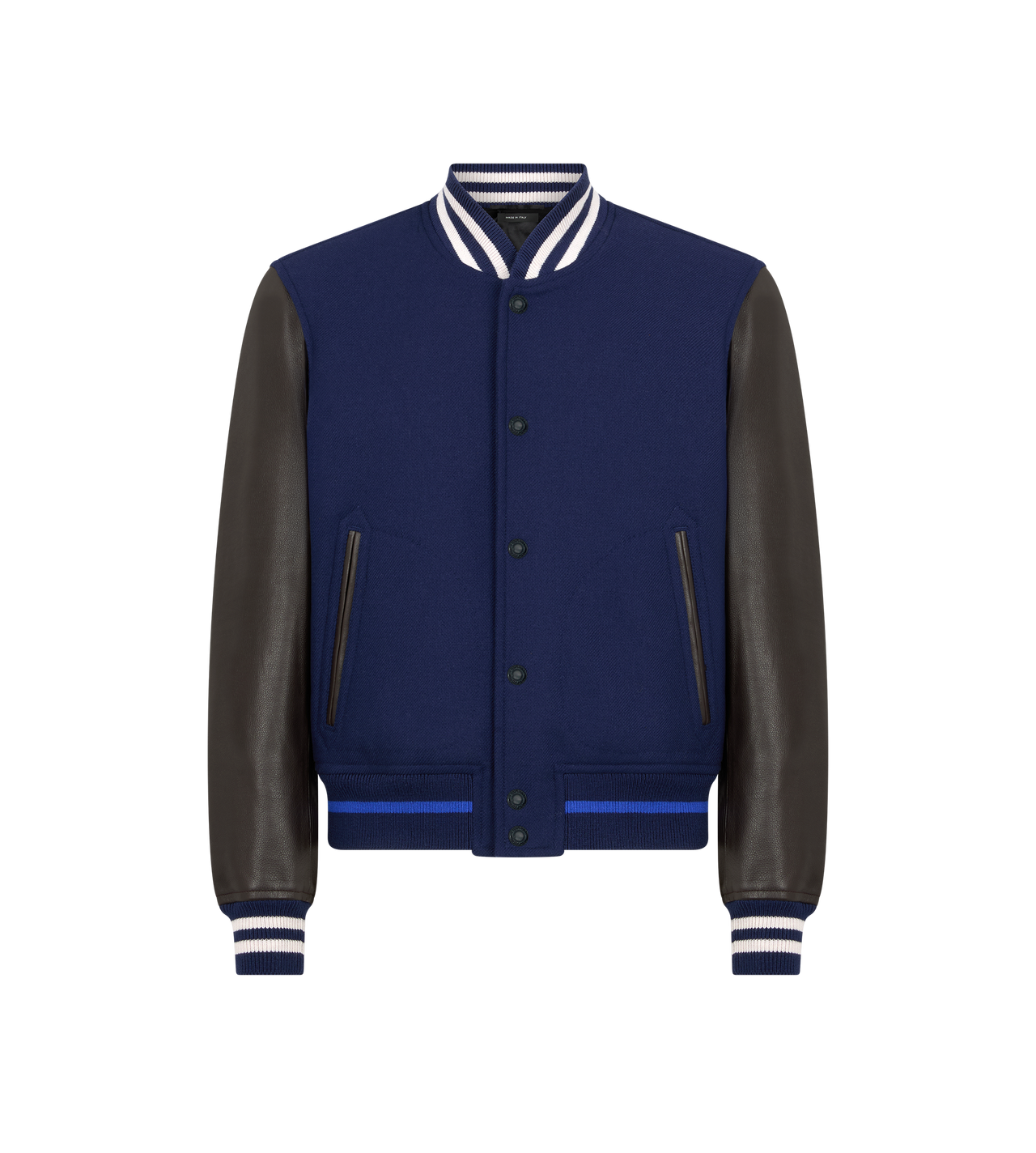 VARSITY BOMBER WITH LEATHER SLEEVES image number 0