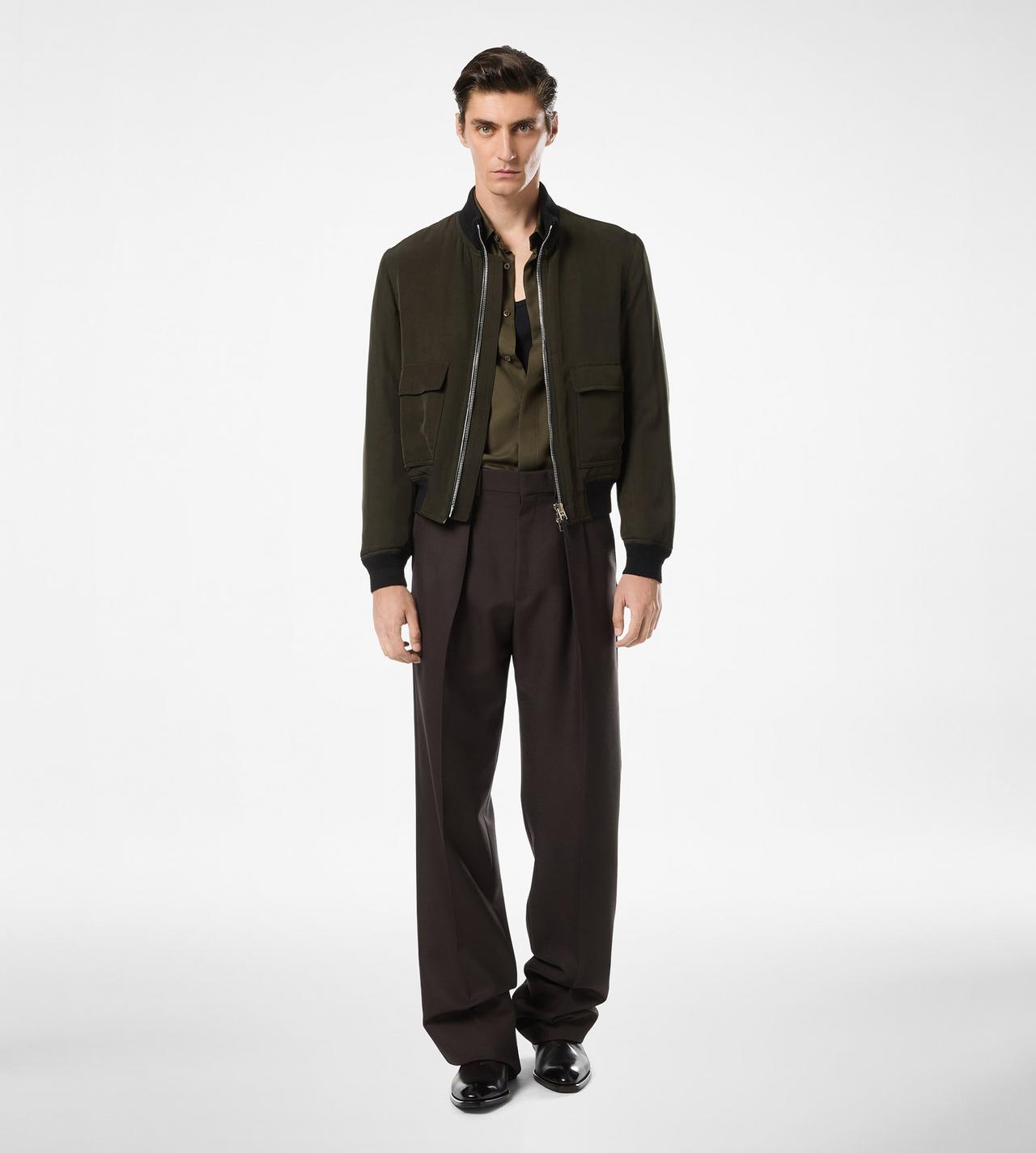 ULTRALIGHT GABARDINE PILOT BLOUSON image number 2