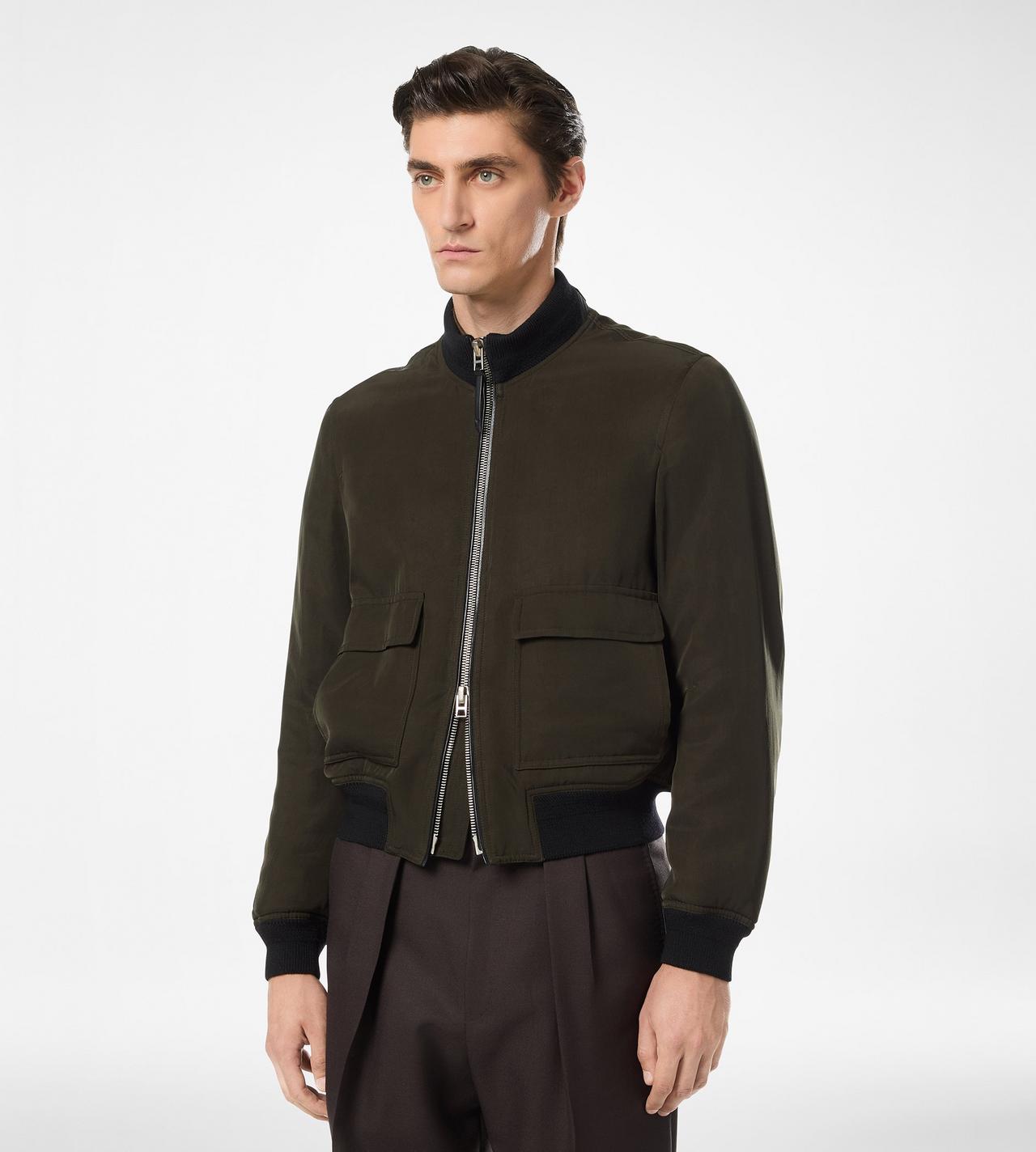 ULTRALIGHT GABARDINE PILOT BLOUSON image number 3
