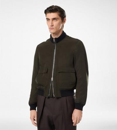 ULTRALIGHT GABARDINE PILOT BLOUSON image number 3