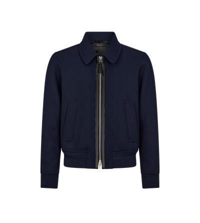 DOUBLE FACE TWILL COLLAR BLOUSON