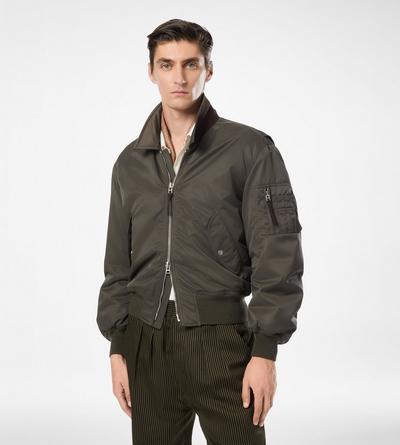 SATIN NYLON FLIGHT BOMBER image number 3