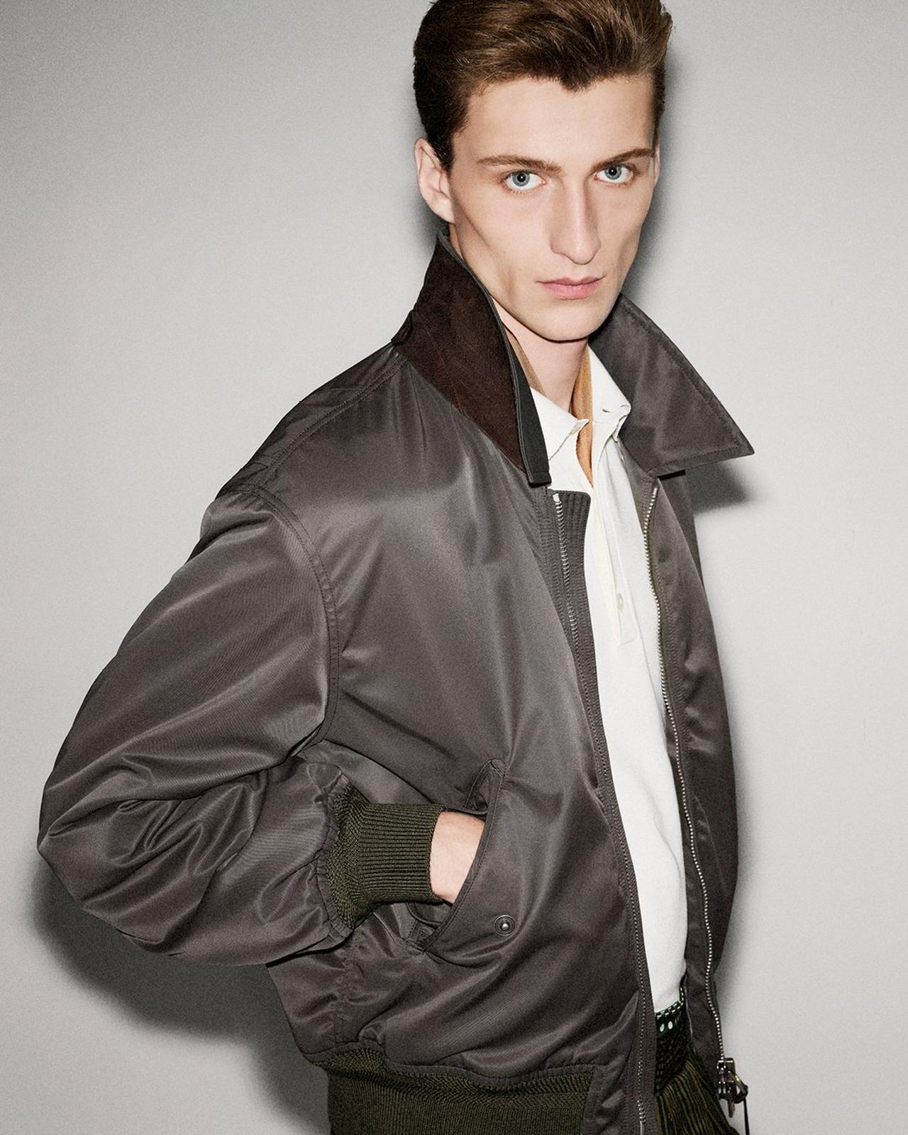 SATIN NYLON FLIGHT BOMBER image number 5