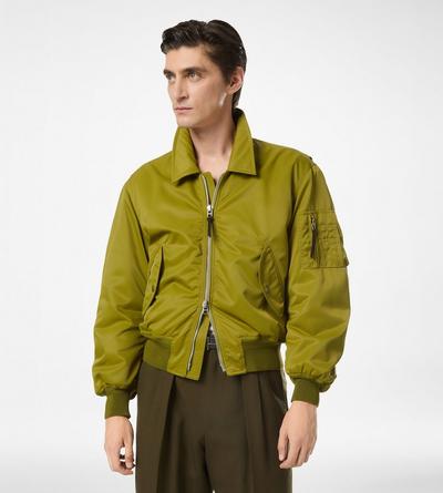 SATIN NYLON FLIGHT BOMBER image number 3