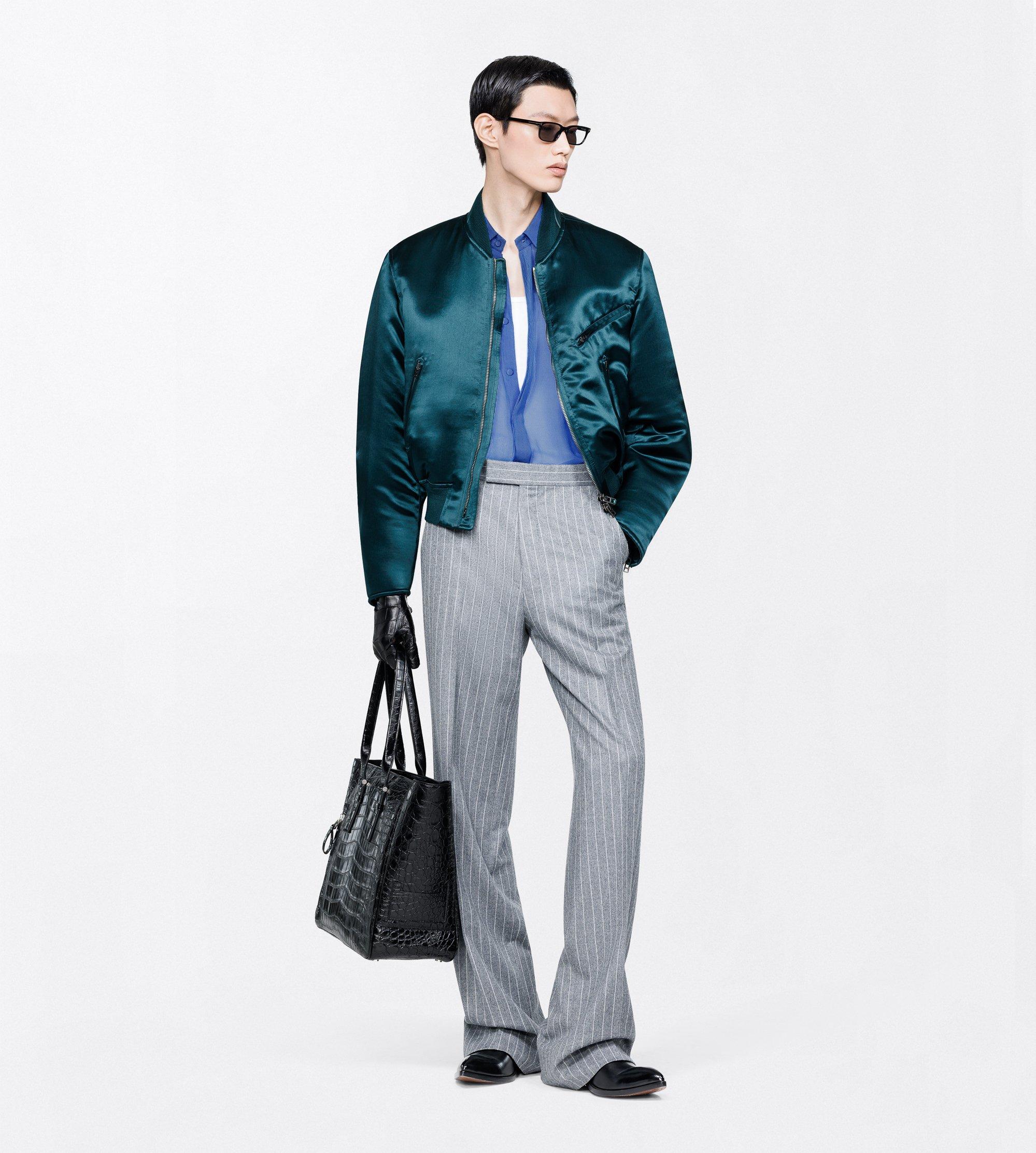 VINTAGE ACETATE BOMBER WITH BIKER DETAILS