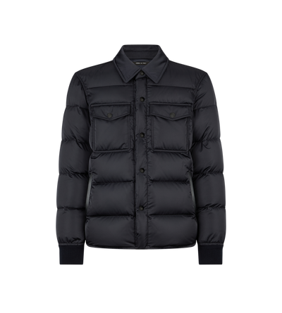 TECHNO SATIN DOWN OUTERSHIRT
