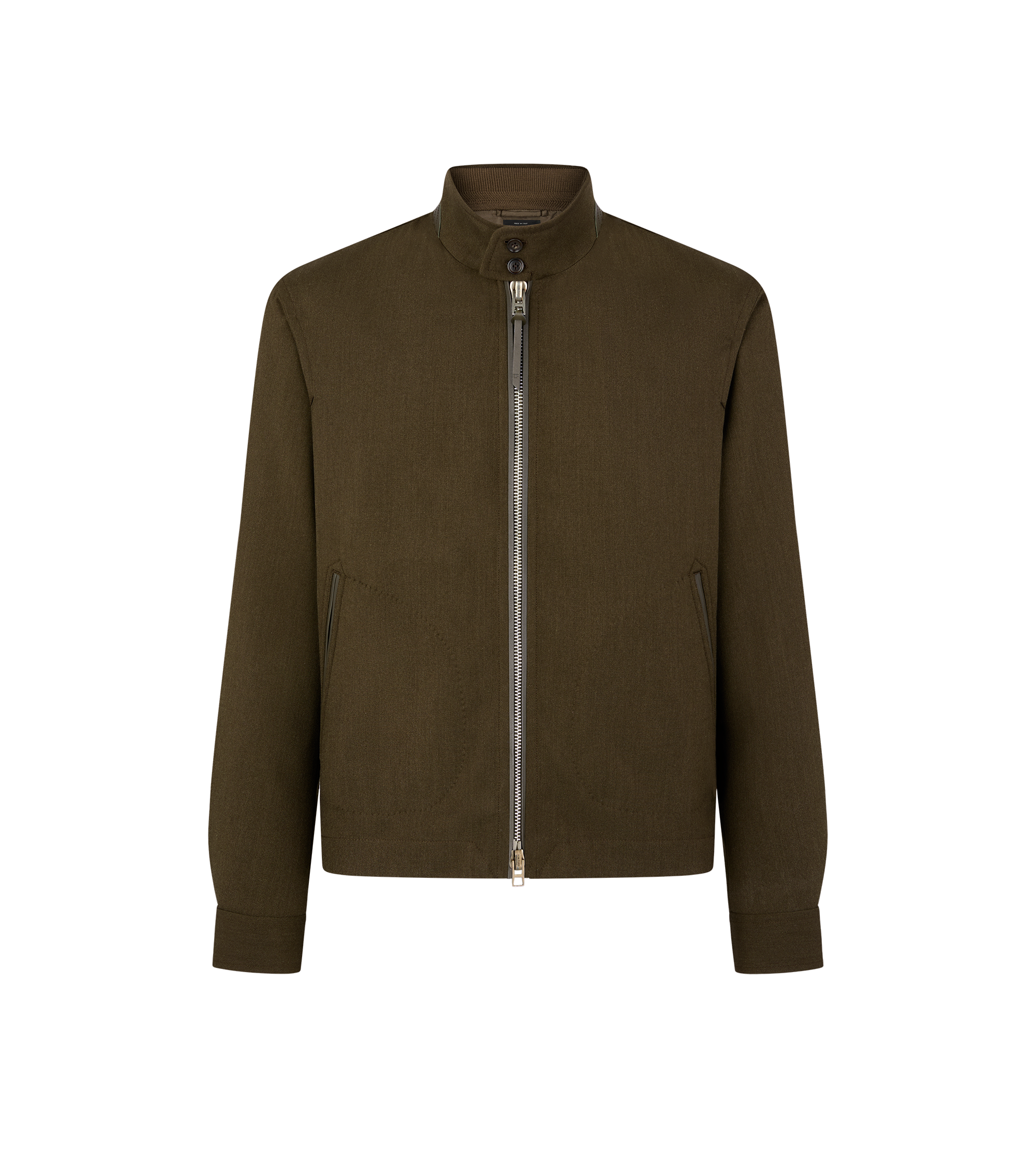 WOOL CASHMERE SILK REPS HARRINGTON