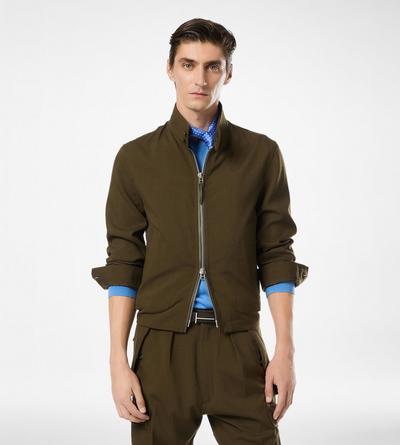 WOOL CASHMERE SILK REPS HARRINGTON image number 3