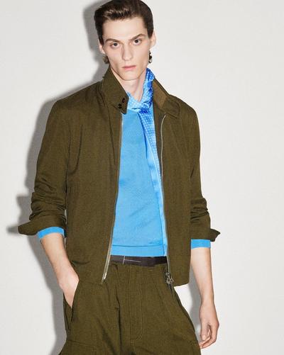 WOOL CASHMERE SILK REPS HARRINGTON image number 5