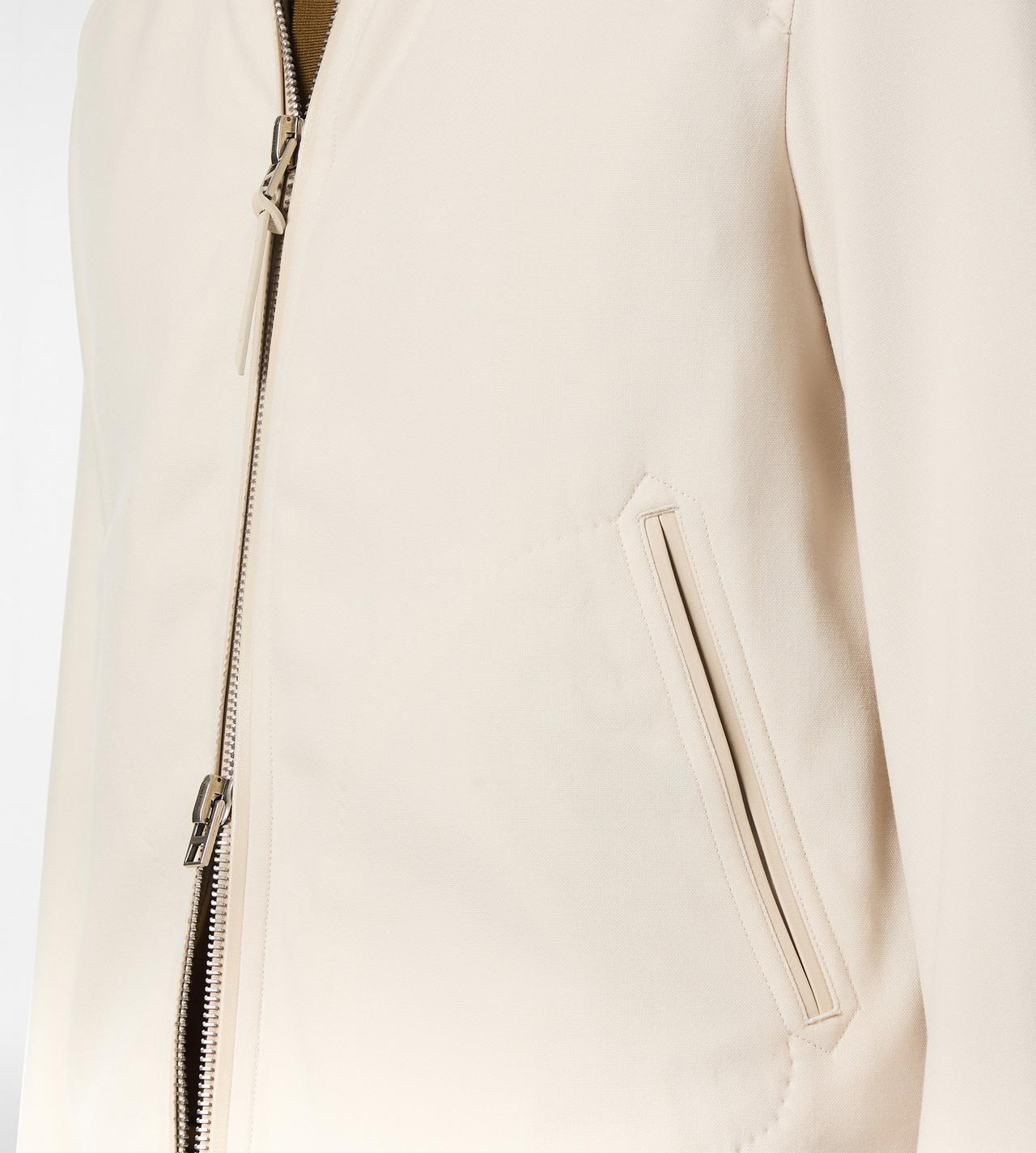 TOM FORD WOOL SILK BLEND IVORY WOOL CASHMERE SILK REPS HARRINGTON